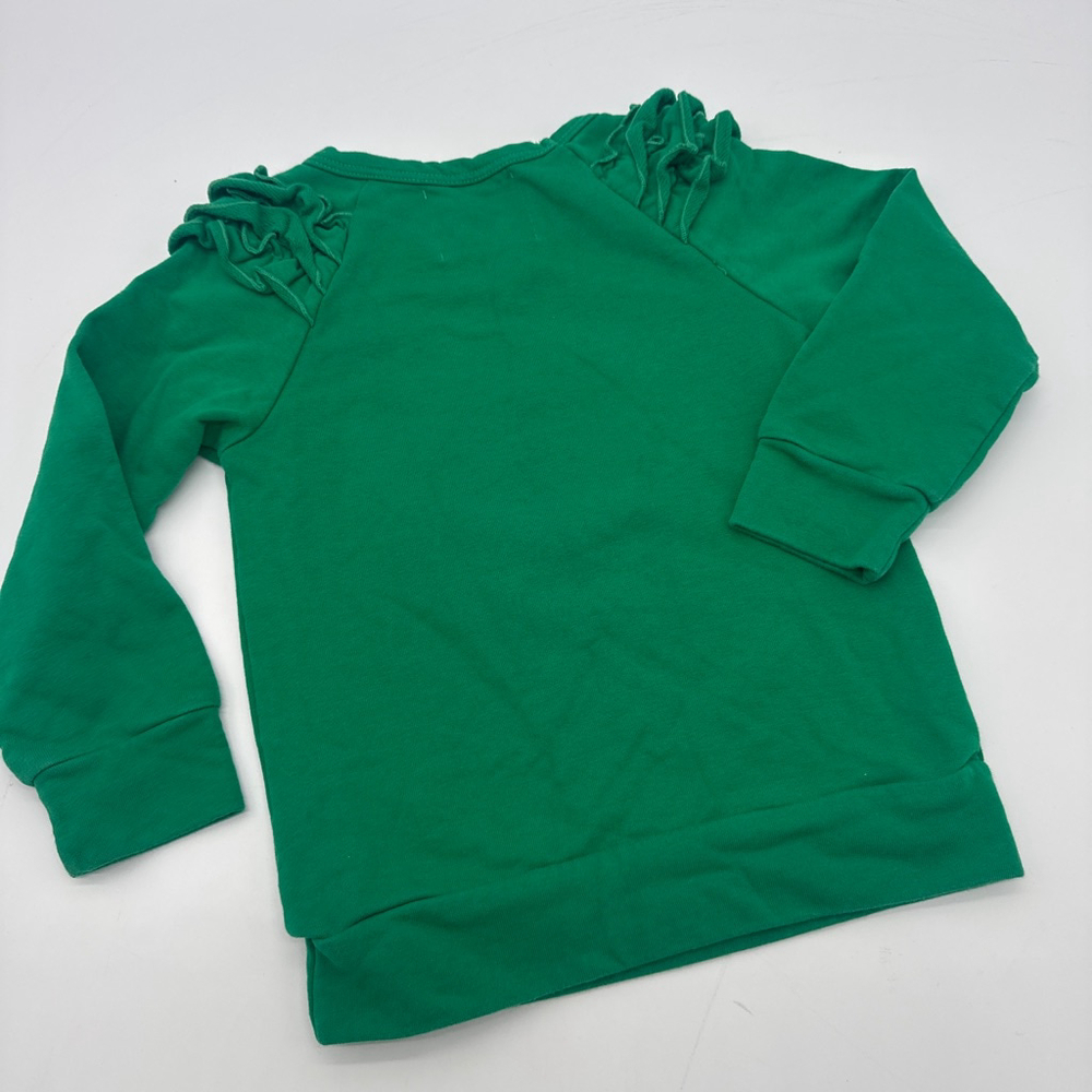 SWEET SOUTHERN SMOCKS Christmas Santa Sweatshirt 4T Green Red - Picture 3 of 5